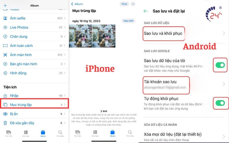 giải phóng dung lượng cho thiết bị 