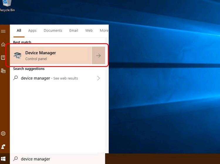 Tiến đến DeviceManager