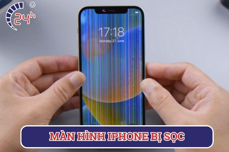 lỗi màn hình iphone bị sọc