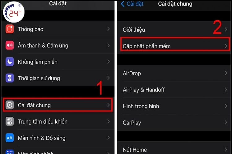Cập nhật iOS mới