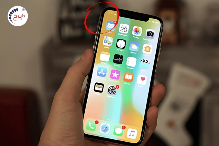 Góc trên bên trái màn hình iPhone bị mờ