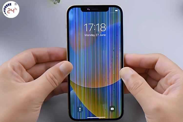 Dấu hiệu màn hình iPhone bị nhiễu