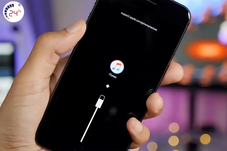Sửa màn hình iPhone bị nhiễu với iTunes