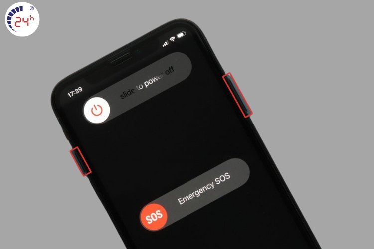 Khởi động lại thiết bị iPhone