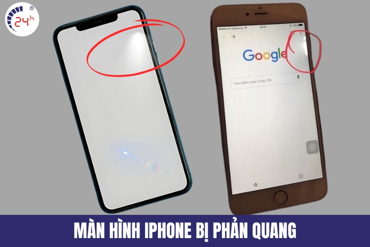 Màn hình iPhone bị phản quang