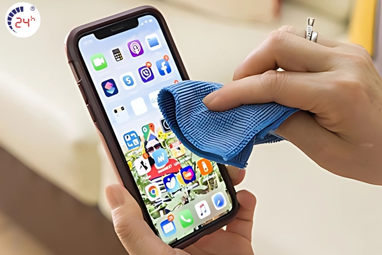 Vệ sinh và thay miếng dán cường lực mới