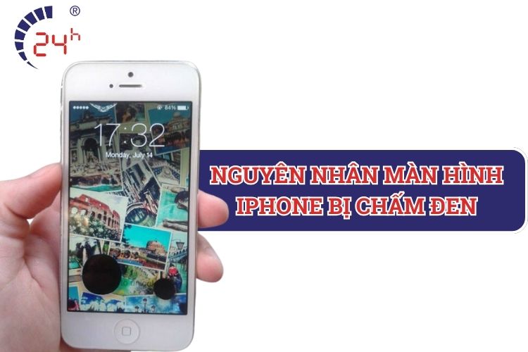 nguyên nhân màn hình iphone bị chấm đen