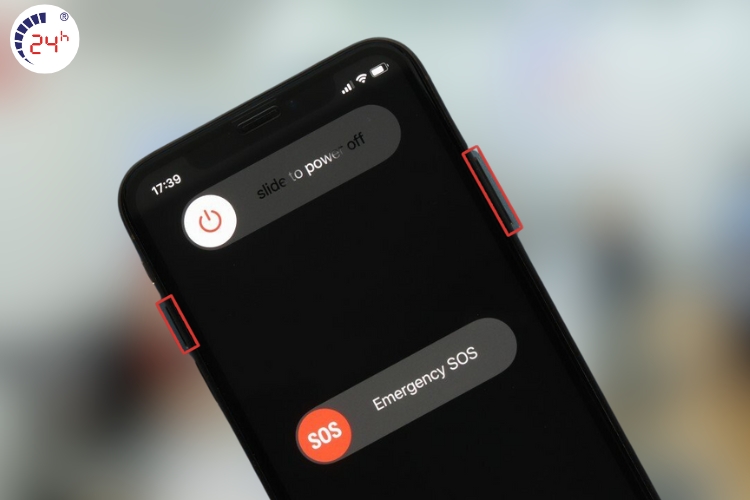 Khởi động lại điện thoại iPhone