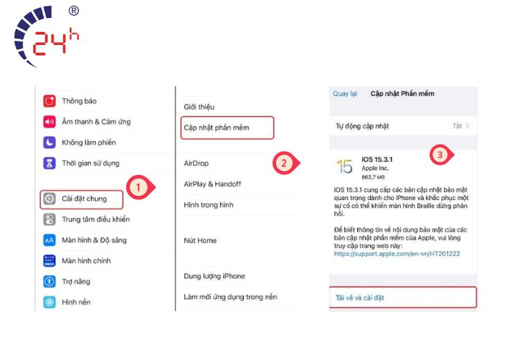 khắc phục màn hình iphone bị đốm vàng