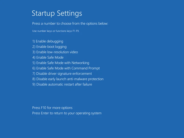 Khởi động máy ở trạng thái Safe Mode