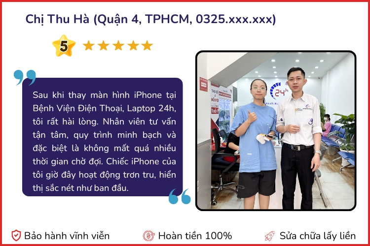 Đánh giá tốt từ khách hàng
