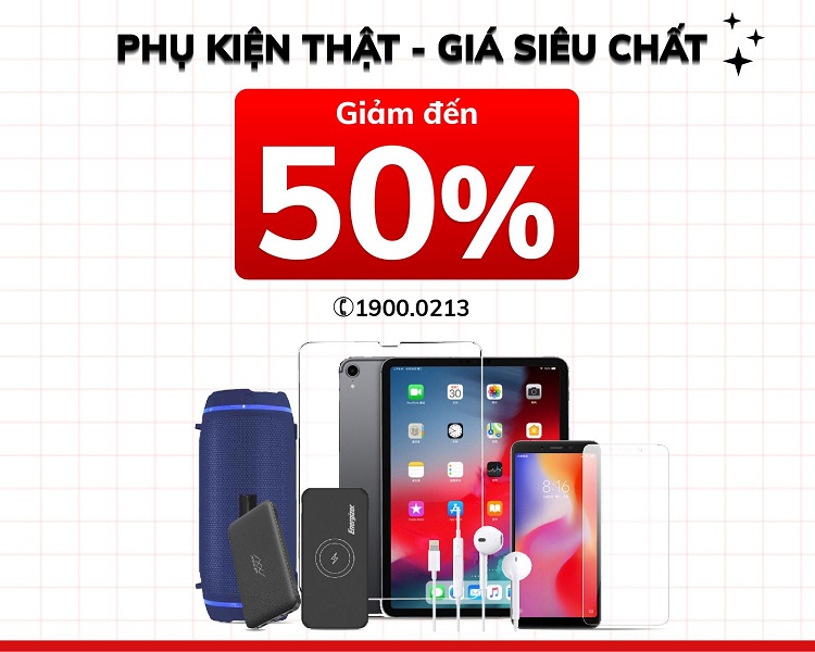 Có nhiều phụ kiện giảm giá tại Bệnh Viện Điện Thoại Laptop 24h