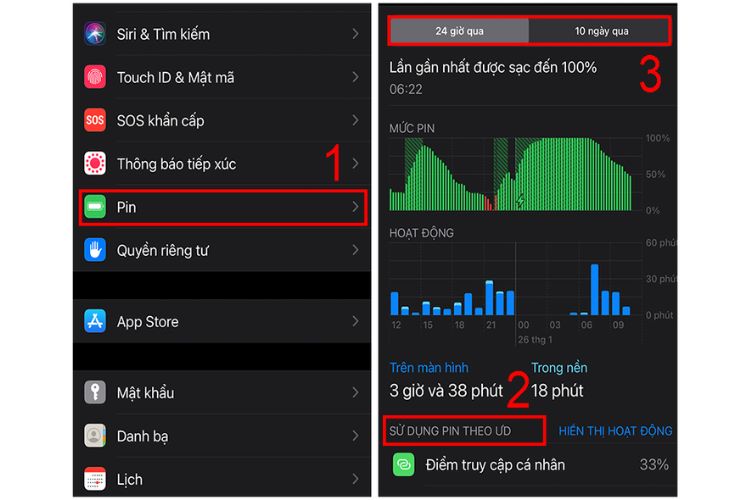 Hạn chế sử dụng các ứng dụng tốn pin