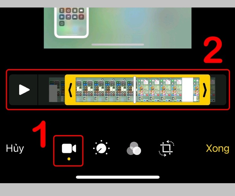 Bạn có thể tùy chỉnh độ dài video đã quay lại tùy ý