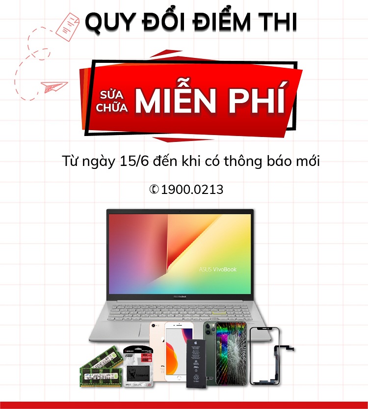 Bệnh Viện Điện Thoại Laptop 24h đang có nhiều chương trình ưu đãi dành cho học sinh/sinh viên