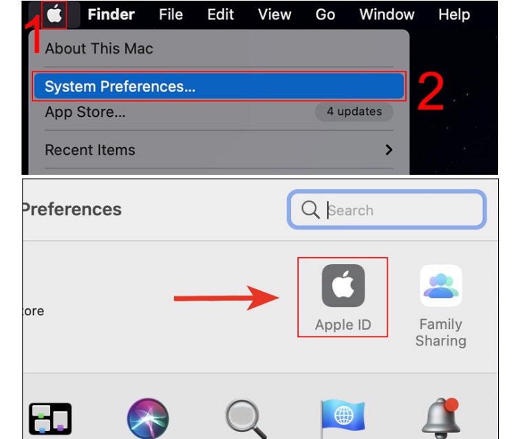 Tiến vào ID Apple để đăng xuất khỏi iCloud