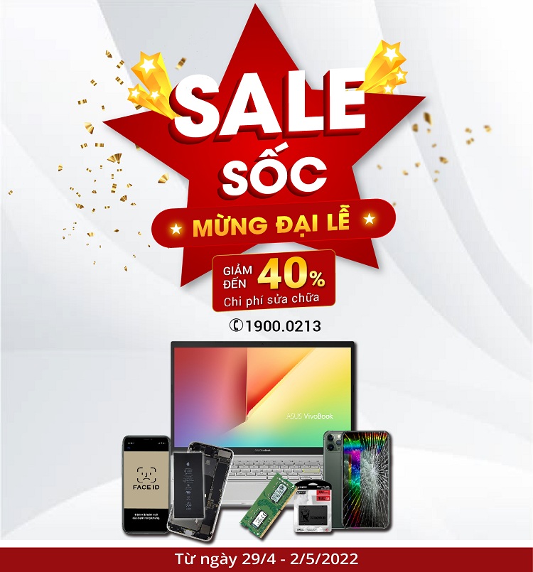 24h tổ chức chương trình Sale Sốc - Mừng Đại Lễ để tri ân tất cả các khách hàng