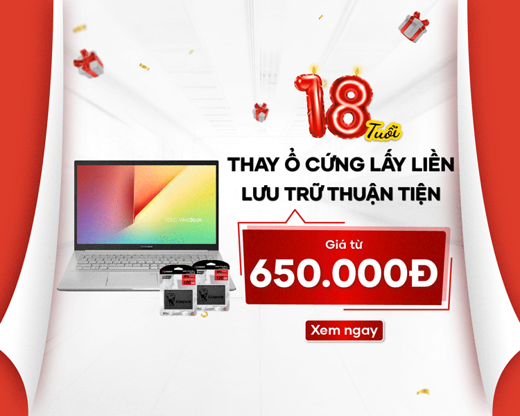 Trung tâm còn hỗ trợ thay ổ cứng laptop với giá cả hợp lý