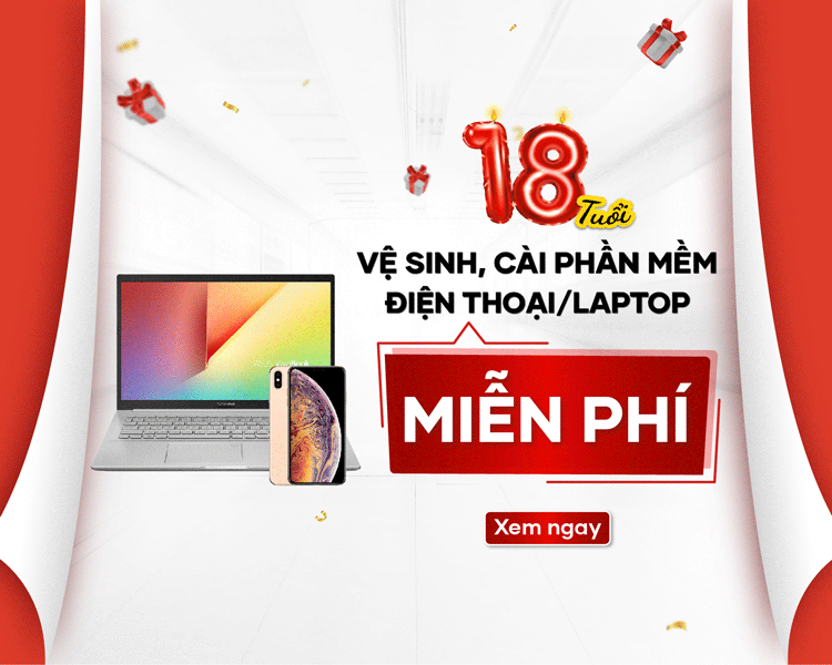 Trung tâm hỗ trợ vệ sinh và cài phần mềm miễn phí cho điện thoại/laptop của khách hàng