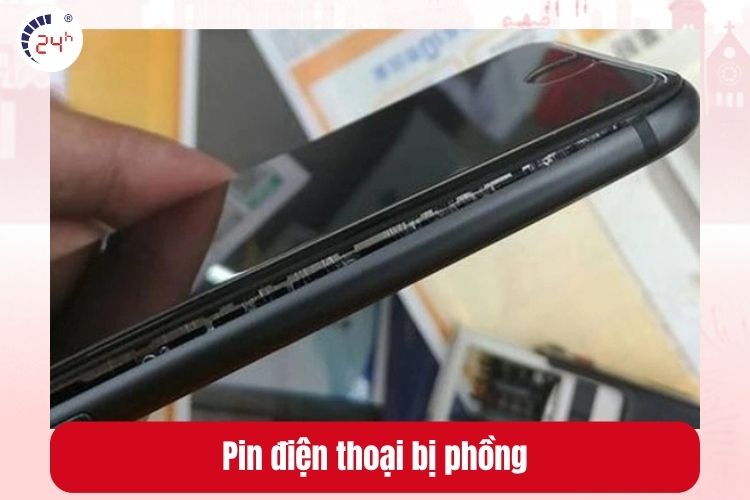 Pin nhanh hết, chai hoặc phồng