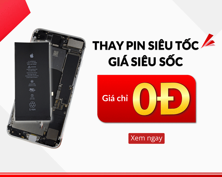 Khách hàng có thể nhận được suất thay pin iPhone 0 đồng tại trung tâm 