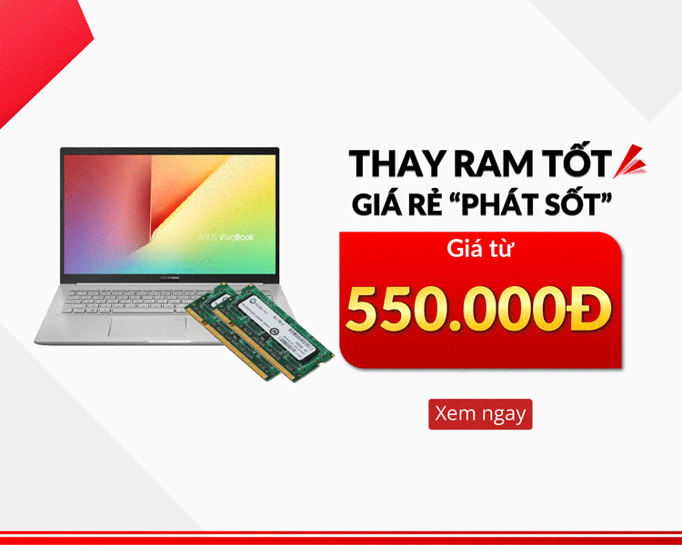Khách hàng cũng có thể trải nghiệm dịch vụ thay RAM laptop tại trung tâm