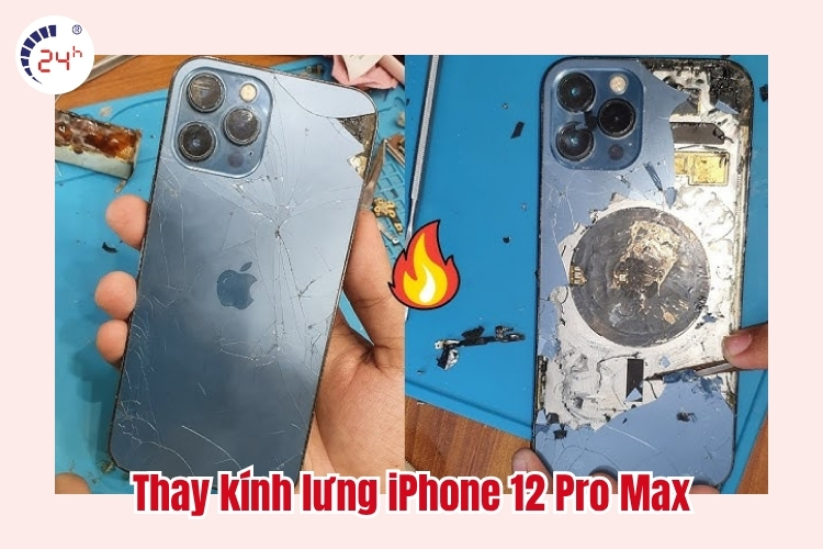 Thay kính lưng iPhone 12 Pro Max