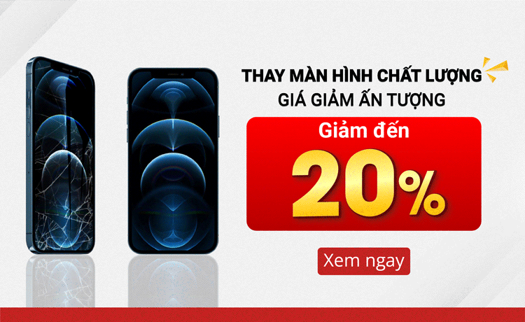 Trung tâm sẽ giảm 20% chi phí thay màn hình iPhone 12, 13 Series cho mọi khách hàng 