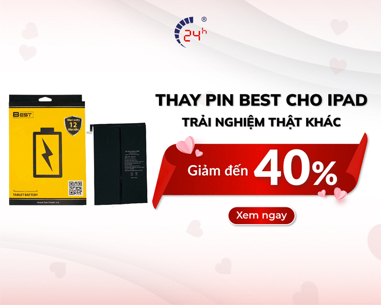 Khách hàng được giảm đến 40% chi phí thay pin Best cho iPad