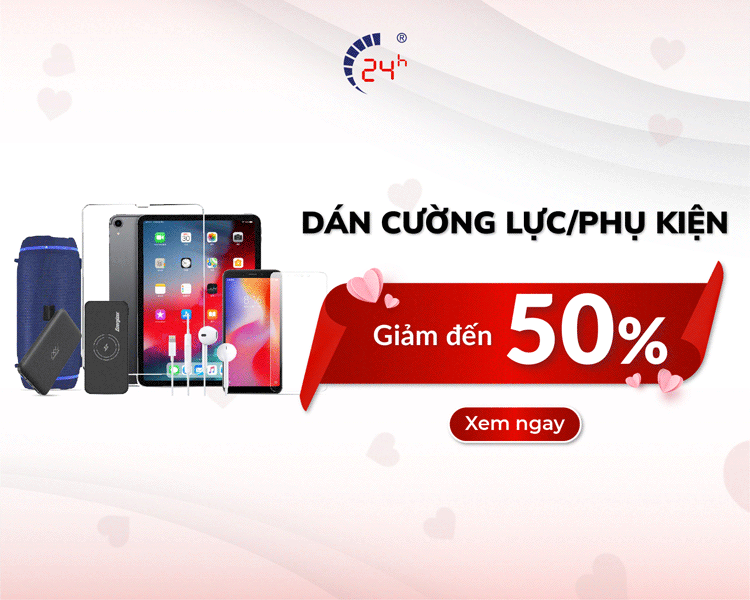 Trung tâm giảm đến 50% chi phí dán cường lực/phụ kiện tùy theo hóa đơn sửa chữa