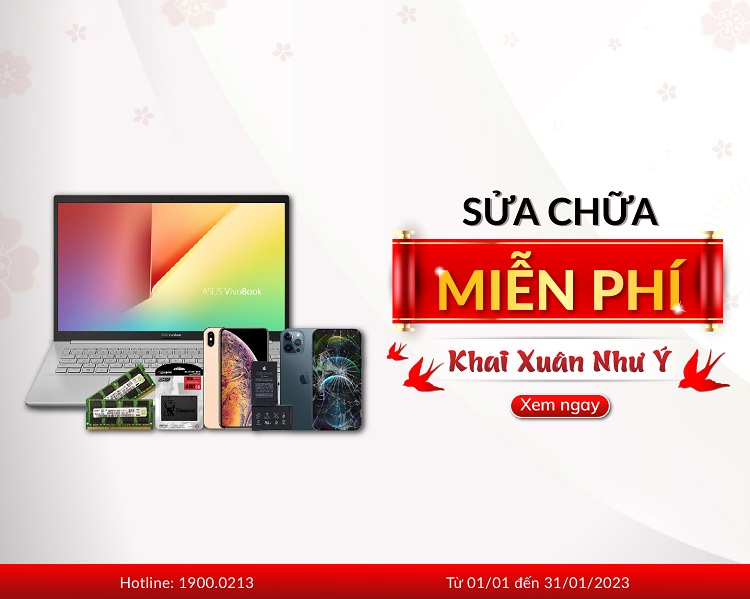 SỬA CHỮA MIỄN PHÍ - KHAI XUÂN NHƯ Ý! Chương trình mang đến nhiều dịch vụ hấp dẫn cho khách hàng