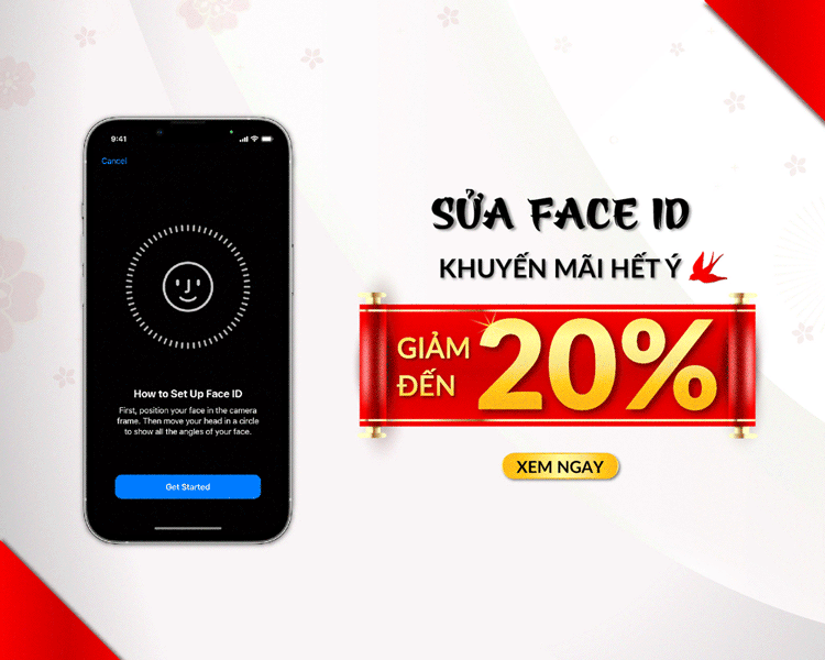 Khách được giảm giá khi sửa lỗi Face ID