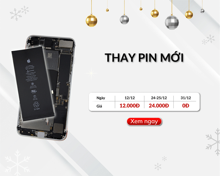 Khách hàng sẽ được hỗ trợ thay pin iPhone với giá từ 0 đồng