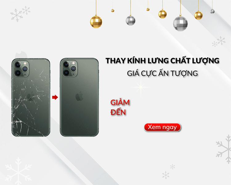 Khách hàng có thể được giảm đến 25% chi phí thay kính lưng iPhone