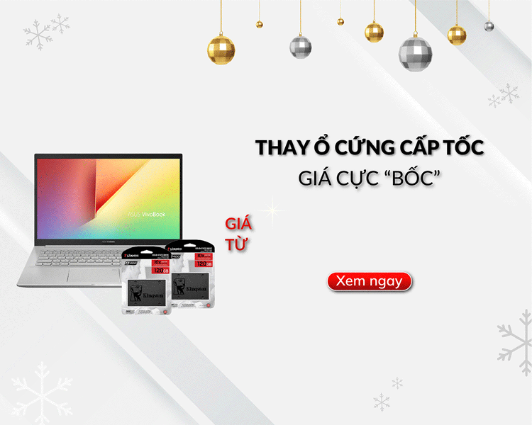 Trung tâm có hỗ trợ thay ổ cứng với giá từ 650.000 đồng