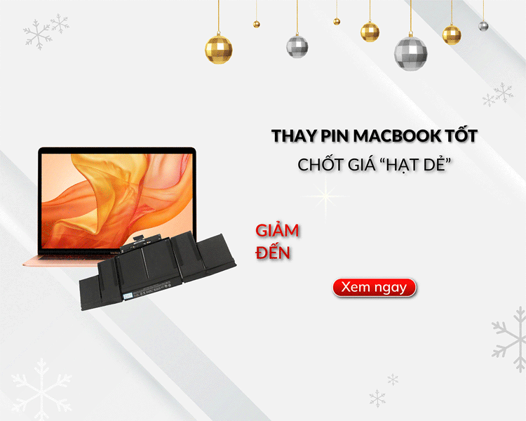 Trung tâm giảm đến 30% chi phí thay pin MacBook