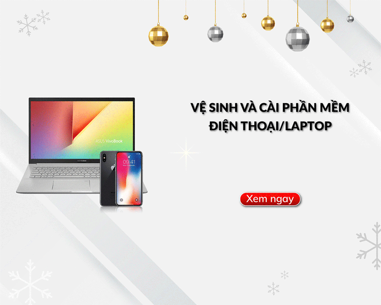 Khách hàng được hỗ trợ vệ sinh điện thoại/laptop miễn phí