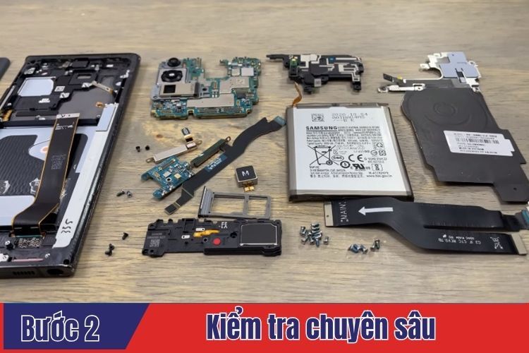 Kiểm tra chuyên sâu trình trạng Samsung S cần sửa chữa