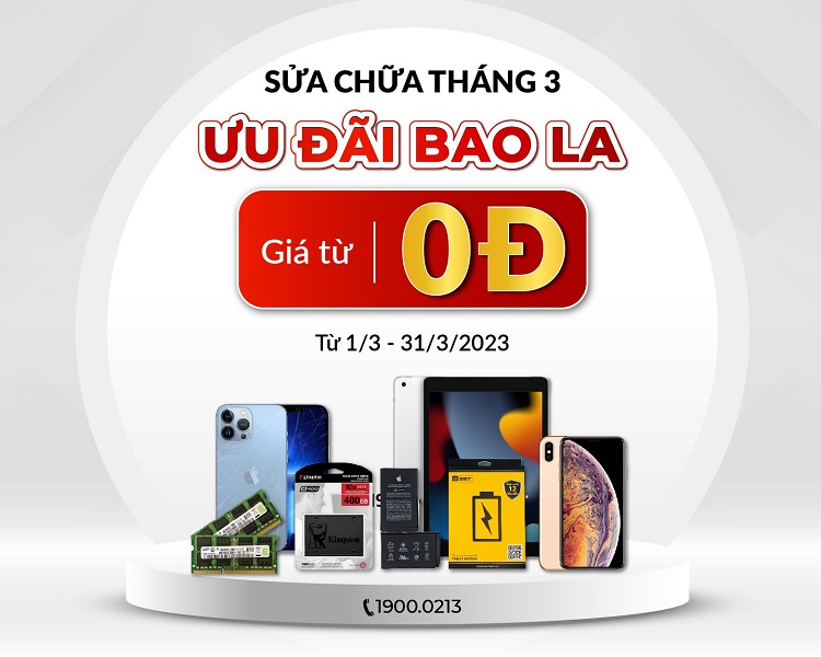 Sửa Chữa Tháng 3 - Ưu đãi bao la - Khách chớ vội vàng bỏ qua! 