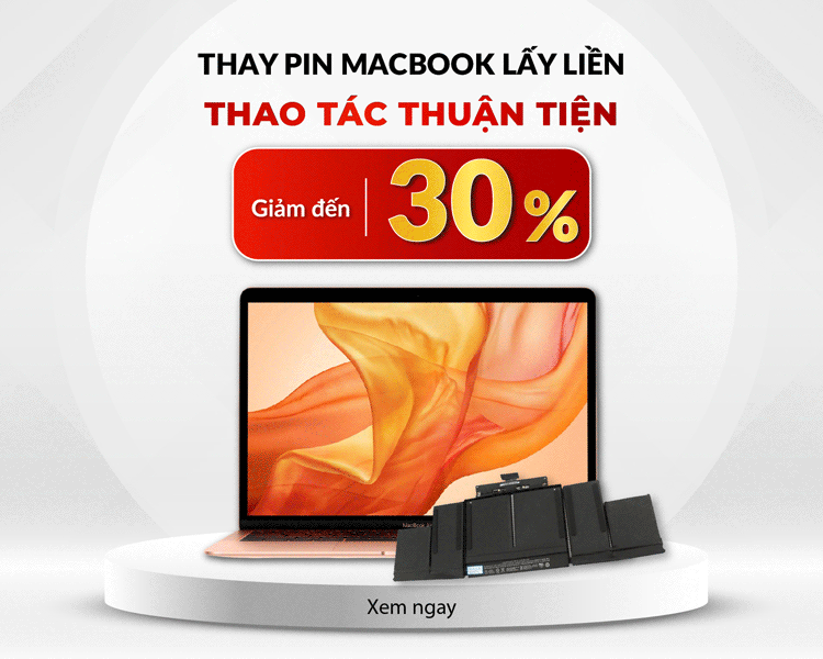 Trung tâm sẽ giảm đến 30% chi phí thay pin MacBook cho tất cả khách hàng