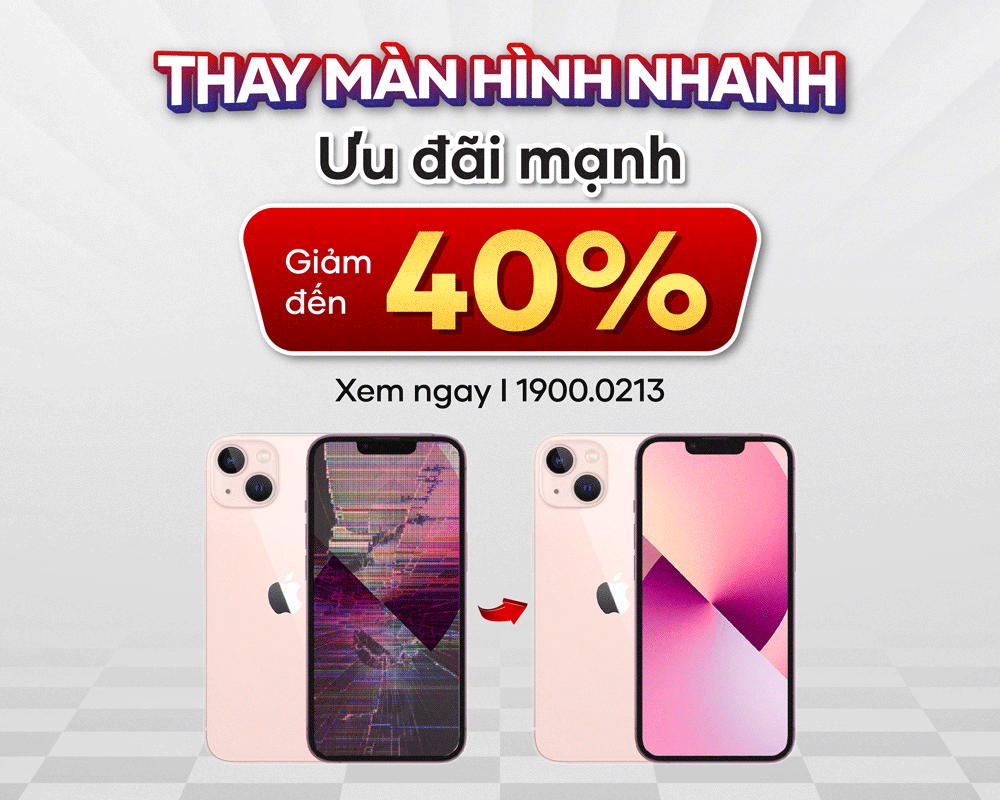 Trung tâm còn giảm đến 40% chi phí thay màn hình iPhone