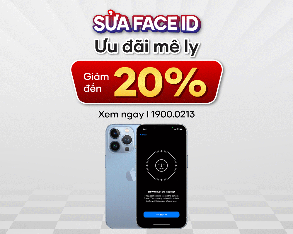 Giảm đến 20% chi phí sửa lỗi Face ID 