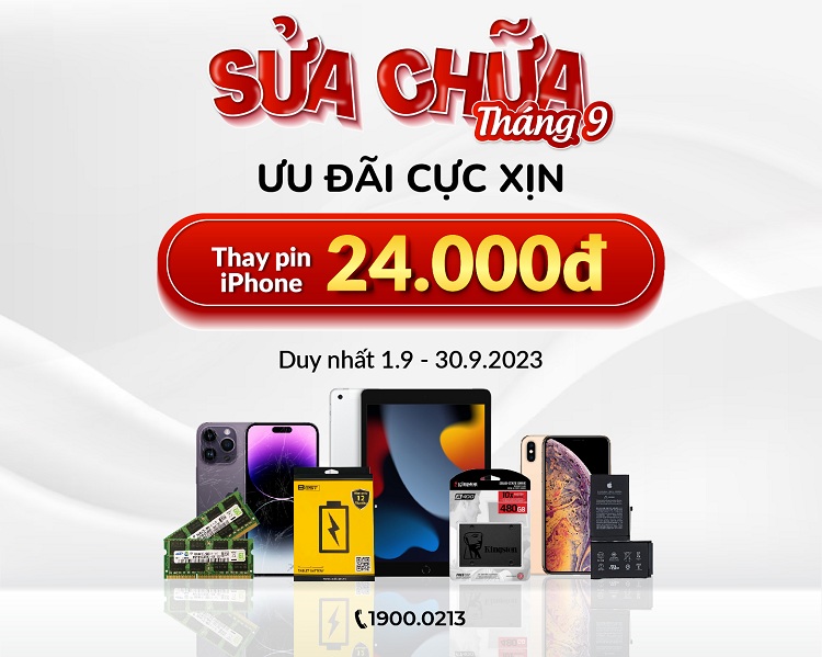 Sửa Chữa Tháng 9 - Ưu Đãi Cực Xịn - Khách có thể trải nghiệm chương trình mới tại Bệnh Viện Điện Thoại Laptop 24h