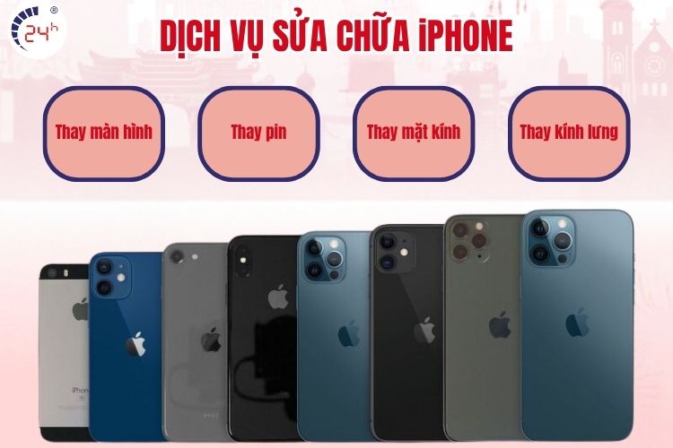 Đa dạng các loại dịch vụ sửa chữa iPhone