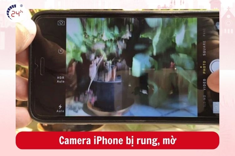 Camera iPhone bị bị rung hoặc không mở camera lên được