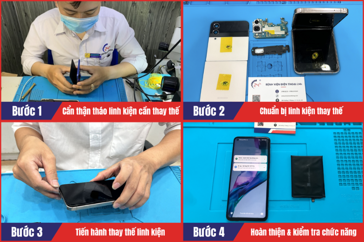 tiến hành sửa chữa samsung