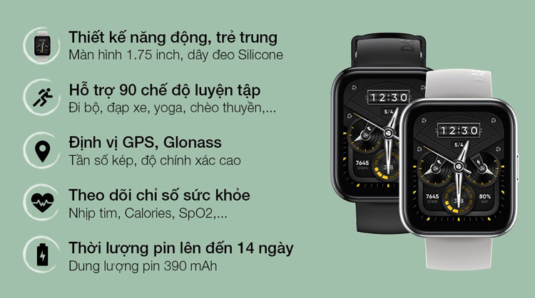 thông tin về Realme Watch 2 pro