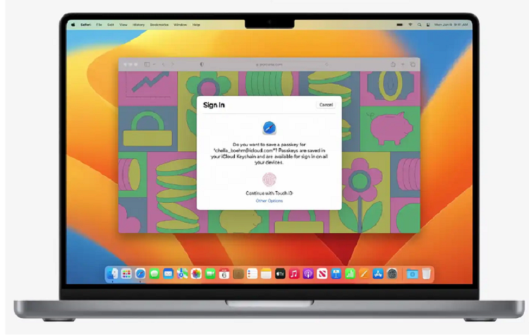 Passkey trong Safari