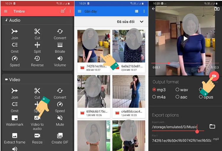 tách nhạc từ video tiktok