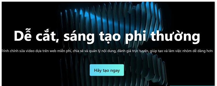 nhấn chọn dòng hãy tạo ngay để tiến hành edit video TikTok
